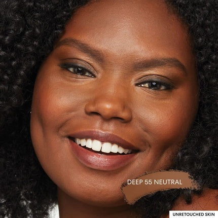 Fond de ten pudră, bareMinerals Barepro, acoperire completă, Deep 55 Neutral