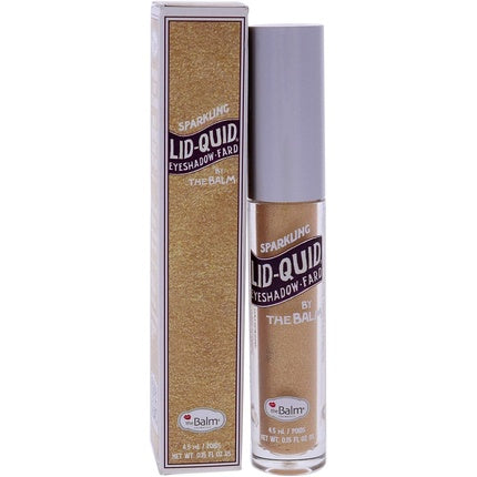 Lichid pentru pleoape, TheBalm Lid-Quid Sparkling Liquid Eyeshadow, Culoare Champagne, 0.15 oz