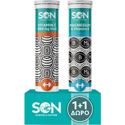 Pachet Vitamină C și Magneziu, Science Of Nature, 20 comprimate efervescente