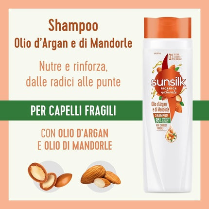 Șampon, Sunsilk, Argan Oil și Almond Oil, 250ml
