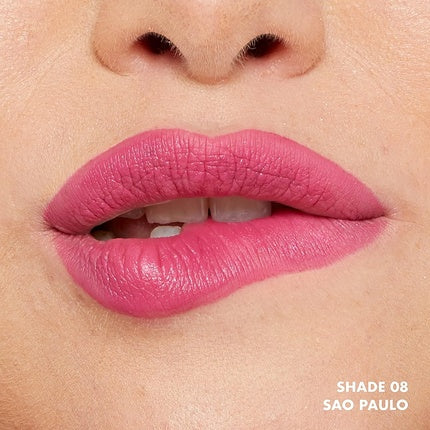 Cremă lichidă pentru buze NYX Professional Makeup Soft Matte Lip Cream Sao Paulo Bubblegum Pink, 8 ml