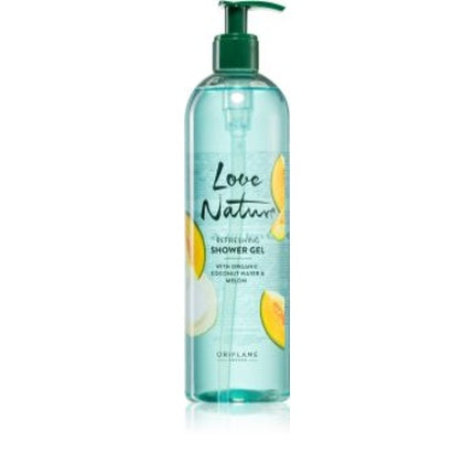 Gel de duș Oriflame Love Nature cu apă de cocos și melon, 500 ml