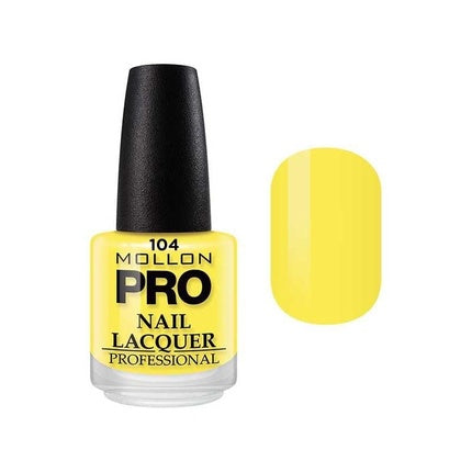 Vernis Mollon Pro, Italia 104, galben, 15ml