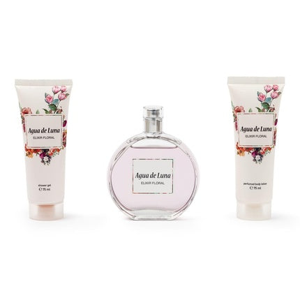 Set Cadou Parfum, Agua De Luna, Floral Elixir, alb