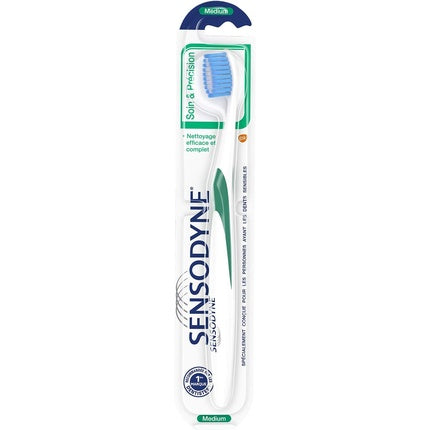 Periuță de dinți Sensodyne Care & Precision, Medium, pentru dinți sensibili