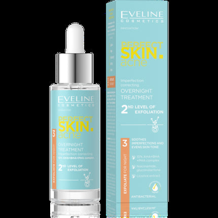 Tratament Acnee, Eveline, Perfect Skin, 30ml, albastru