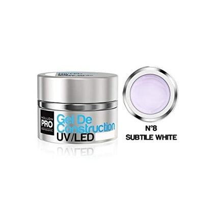 Gel Construcție UV/LED, Mollon Pro, Subtle White N°8, 30ml
