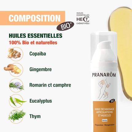 Aromalgic, Pranarôm, Ulei de masaj pentru spate și gambă, 100ml