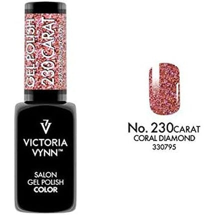 Gel Polish Victoria Vynn Carat Coral Diamond 230, 8ml, roz cu glitter