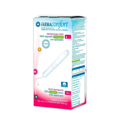 Tampon Feminin, Farmaconfort, Mini Tampoane cu Aplicator, 18 bucăți