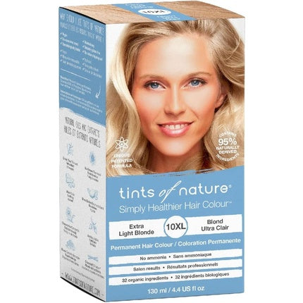 Culoare de păr permanentă, Tints Of Nature, 10XL Extra Light Blonde, 130ml