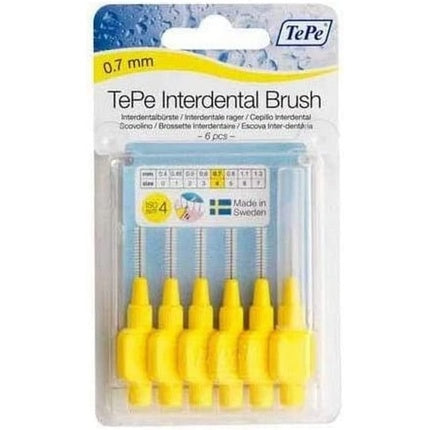 Periuță Interdentală TePe Galbenă 0.7mm, 6 buc
