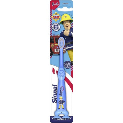 Periuță de dinți Signal Kids, Fireman Sam, albastru, pentru 3-6 ani