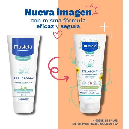 Cremă emolientă, Mustela, Stelatopia, 200ml