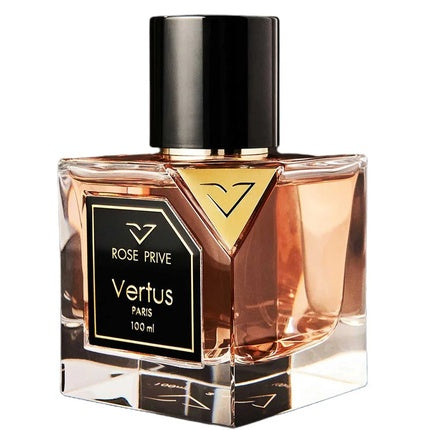 Eau De Parfum, Vertus Paris, Rose Prive, 100 ml, sticlă transparentă, capac negru