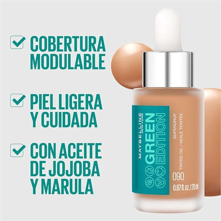 Fond de ten cu ulei, Maybelline New York, Green Edition, 20ml