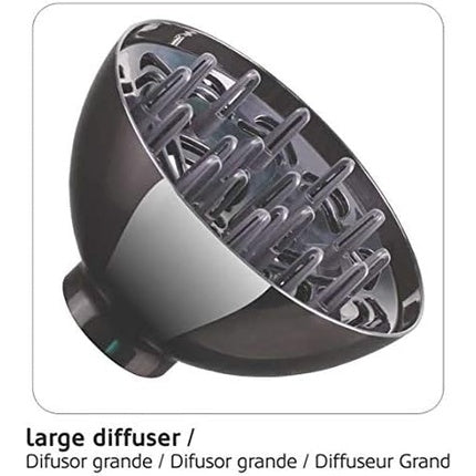 Uscător de păr, Haeger Perfect Fold 2000, Negru, Pliabil