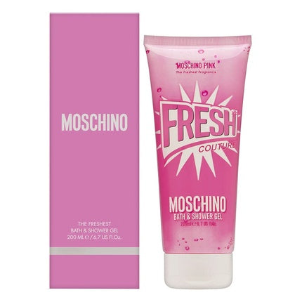 Gel de Duș Moschino Pink Fresh Couture, roz, 200ml