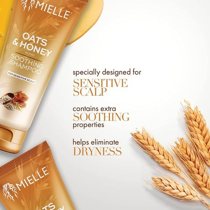 Șampon Mielle Organics, Oats & Honey, 271g