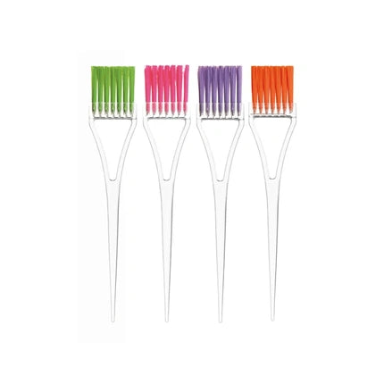 Eurostil Classic Color Tint Small Brush, perie pentru vopsit, plastic transparent, mărime mică