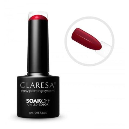 Gel Polish Claresa SoakOFF UV/LED Gel Roșu 435, 5ml