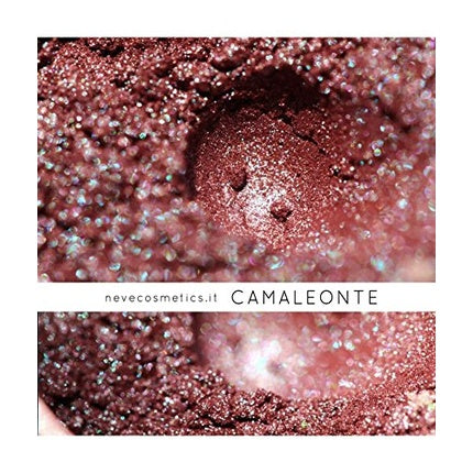 Pudră de ochi minerală Neve Cosmetics - Camaleonte, roz-maro cu sclipici irizant