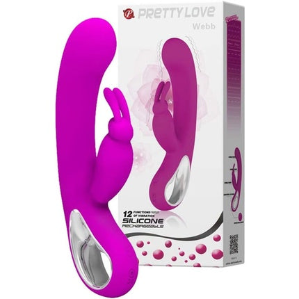 Masajer electric, Pretty Love, Webb, roz intens, 200g