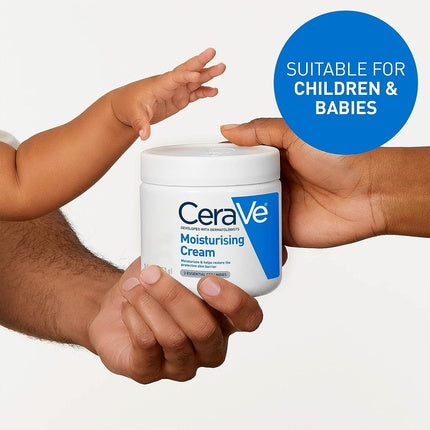 Crema Hidratanta CeraVe, Moisturising, Acid Hialuronic si 3 Ceramide Esentiale, 340g