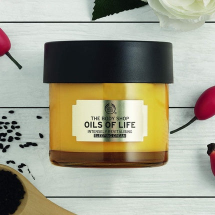 Cremă de noapte, The Body Shop, Oils Of Life, 80g