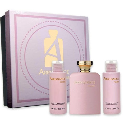Set cadou pentru femei, Arrogance Femme, parfum 50ml, gel de duș 100ml