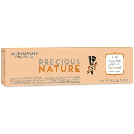 Vopsea de păr Alfaparf Milano Precious Nature 8.32 Blond natural mat cu reflexe argintii, 60ml