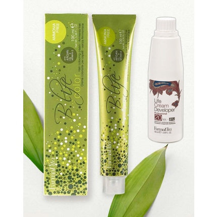 Vopsea de Păr Farmavita B.Life Color Plus + Oxidant Fără Amoniac, Set 100ml