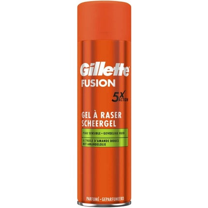Gel de ras Gillette Fusion, 200ml, portocaliu