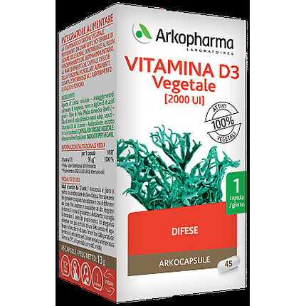Vitamine, Arkopharma, Vitamină D3, capsule