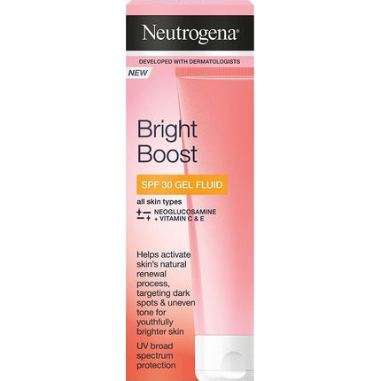 Gel Fluid Neutrogena Bright Boost SPF30, roz