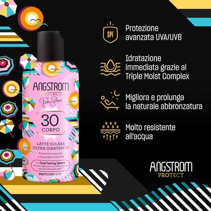 Loțiune Solară Angstrom Giulia Salemi SPF 30 Roz, 200ml