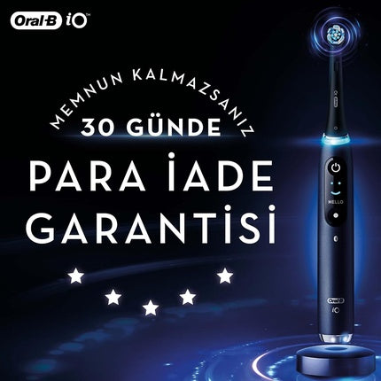 Periuță de dinți electrică Oral-B iO Series 6 White cu capete de periaj și carcasă de călătorie