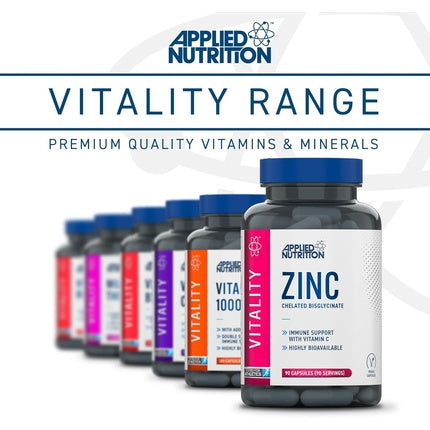 Supliment Alimentar Zinc 15mg, Applied Nutrition, 90 Capsule