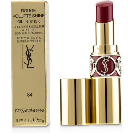 Ruj Yves Saint Laurent, Rouge Volupté Shine, 84 Bordo