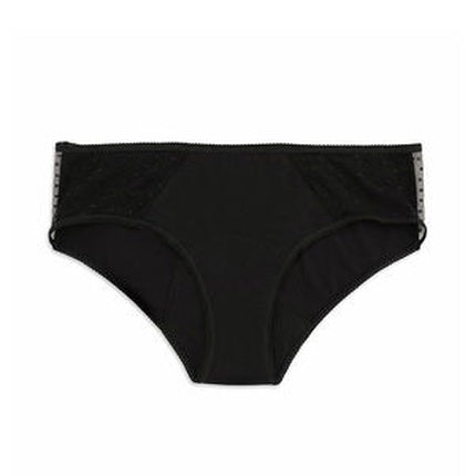 Pantalonete menstruale Kiwitas Classic Plumeti, negru, M