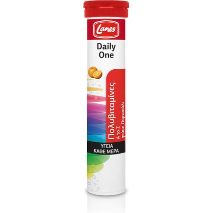Tablete efervescente Lane'S Daily One Multivitamin, gust portocaliu, 20 bucăți