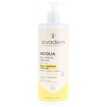 Gel de duș hidratant Alvadiem Xerolia 400ml pentru piele sensibilă și uscată