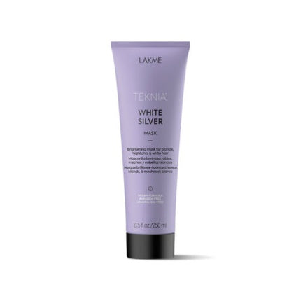 Lakmé Teknia White Silver Mask, Mască pentru păr colorat alb și argintiu, 250 ml
