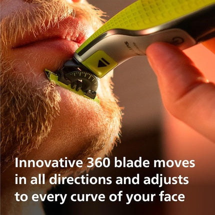 Trimmer electric, Philips OneBlade 360, negru