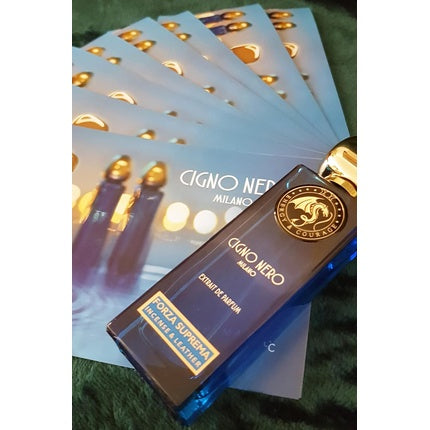Parfum Cigno Nero Forza Suprema, extract de parfum pentru femei, sticlă albastră, dop auriu