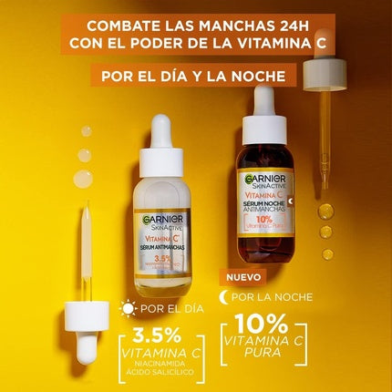 Ser anti-pete de noapte, Garnier Skinactive Vitamin C, 30ml