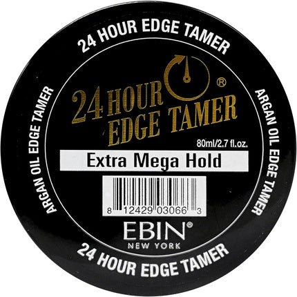 Gel păr, Ebin New York, 24 Hour Edge Tamer, Extra Mega Hold, 80ml