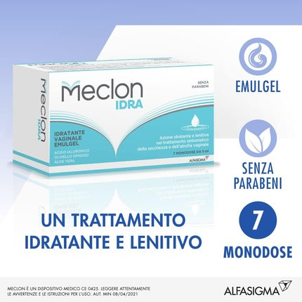 Emulgel Vaginal, Alfasigma Meclon Idra, Hidratare Intensă, 7 Doză Unică x 5ml
