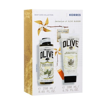 Set cadou îngrijire corp Korres Olive & Olive Blossom, 250ml + 200ml