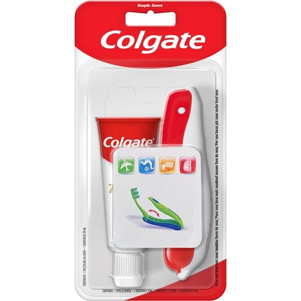 Set de călătorie Colgate Total - Periuță de dinți moale și pastă de dinți compactă